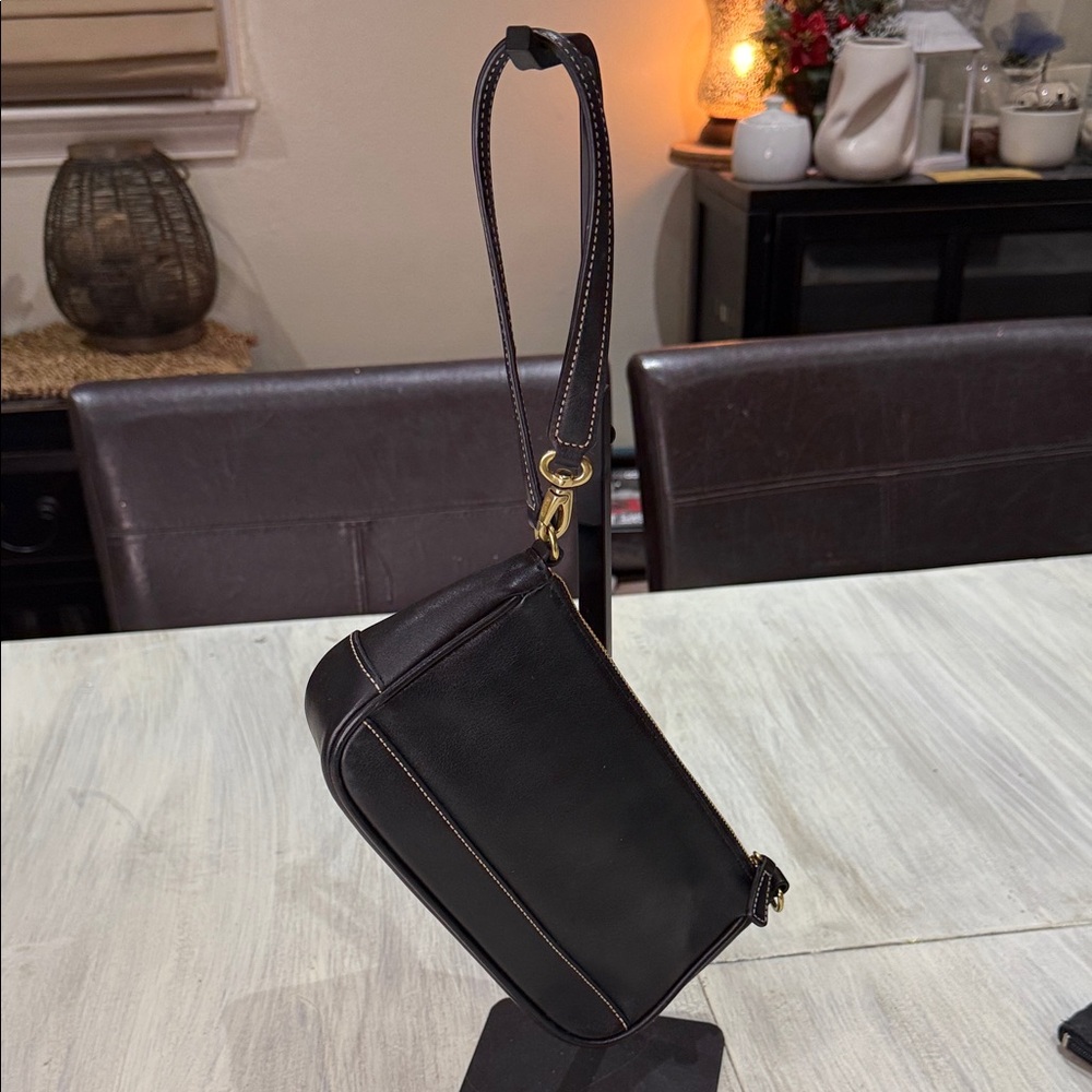 Coach Black Leatherwear Shoulder Bag with Gold Accents-NWOT - Picture 16 of 16